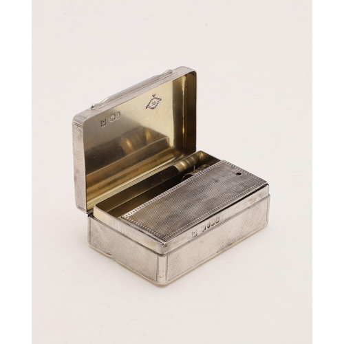 245 - A VICTORIAN RECTANGULAR SILVER 