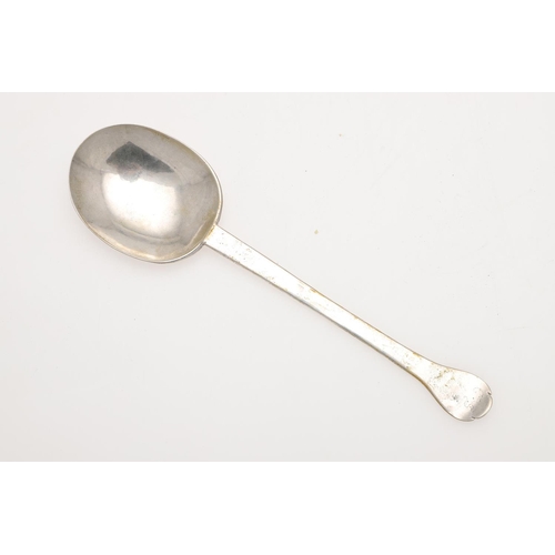 74 - A CHARLES II EAST ANGLIAN PROVINCIAL SILVER TREFID SPOON. with prick engraved initials at the top of... 