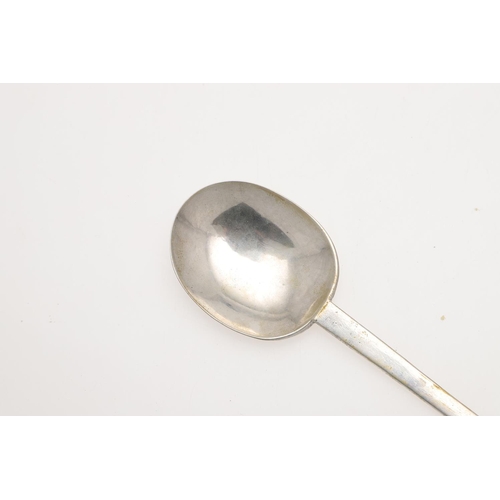 74 - A CHARLES II EAST ANGLIAN PROVINCIAL SILVER TREFID SPOON. with prick engraved initials at the top of... 