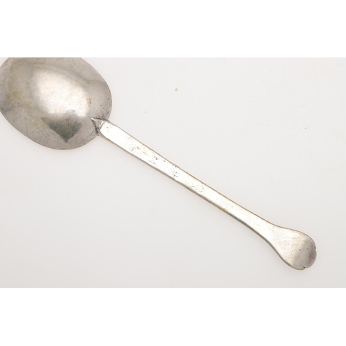 74 - A CHARLES II EAST ANGLIAN PROVINCIAL SILVER TREFID SPOON. with prick engraved initials at the top of... 