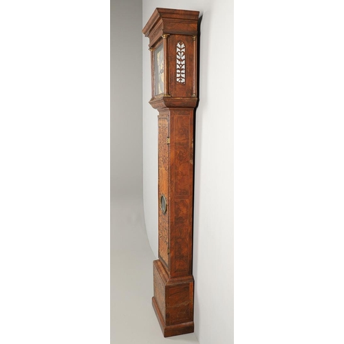 1128 - AN EARLY 18TH CENTURY MARQUETRY LONGCASE CLOCK. the 12