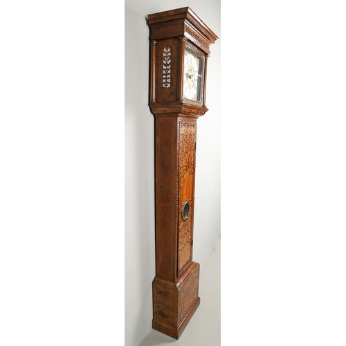 1128 - AN EARLY 18TH CENTURY MARQUETRY LONGCASE CLOCK. the 12