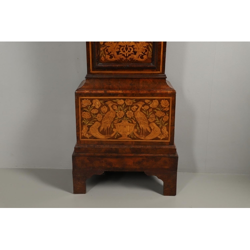 1130 - AN EARLY 18TH CENTURY WALNUT MARQUETRY LONGCASE. the 11 1/2