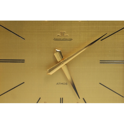 1137 - A GILT BRASS JAEGER-LE-COULTRE ATMOS CLOCK, CIRCA 1970. calibre 528/1, the case with brushed finish ... 