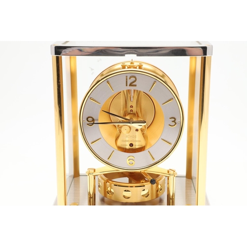 1138 - A JAEGAR - LECOULTRE 'BEAUBOURG' BICOLOUR ATMOS CLOCK. Swiss, circa 1990, movement calibre 540, the ... 