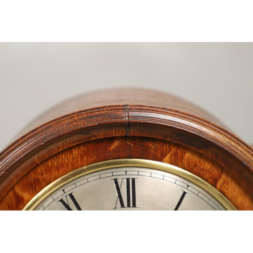 1142 - AN OAK CASED WINTERHALDER & HOFMEIER BRACKET CLOCK. early 20th century, the 7 3/4