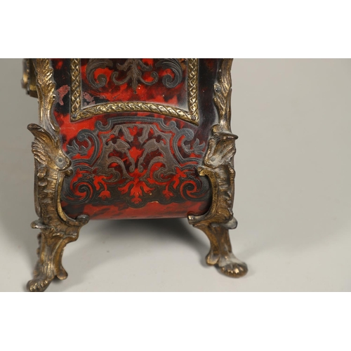 1144 - A LATE 19TH CENTURY BOULLE BRACKET CLOCK. the 9