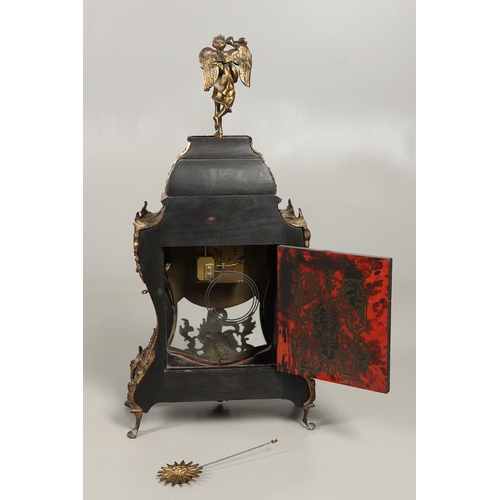 1144 - A LATE 19TH CENTURY BOULLE BRACKET CLOCK. the 9