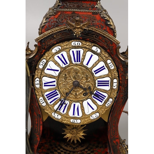 1144 - A LATE 19TH CENTURY BOULLE BRACKET CLOCK. the 9