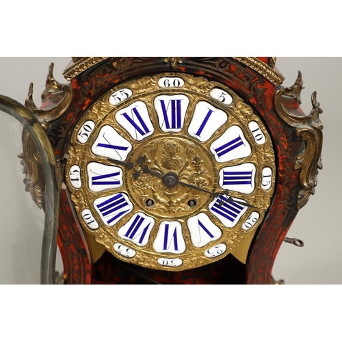 1144 - A LATE 19TH CENTURY BOULLE BRACKET CLOCK. the 9