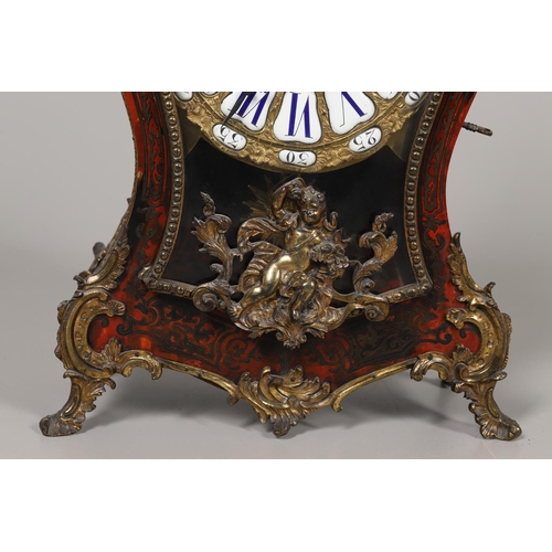 1144 - A LATE 19TH CENTURY BOULLE BRACKET CLOCK. the 9