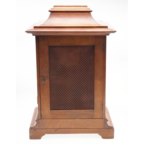 1145 - AN EARLY 20TH CENTURY INLAID MAHOGANY MANTLE CLOCK. the 6