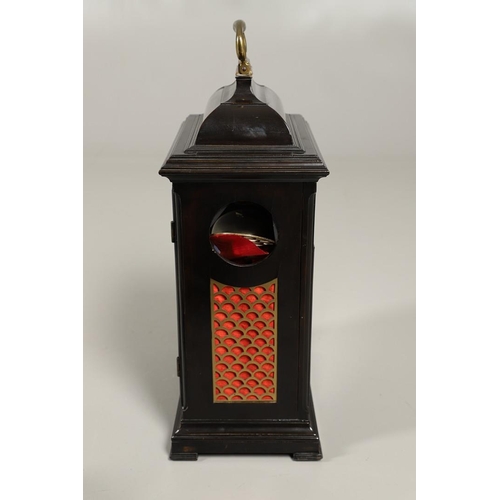 1156 - A GEORGE III EBONISED BRACKET CLOCK. the 6 1/2