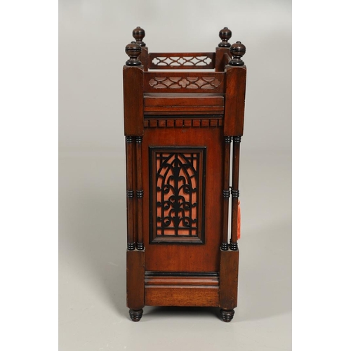 1160 - A MUELLER & KERN MAHOGANY BRACKET CLOCK, late 19th century, the 7 1/2