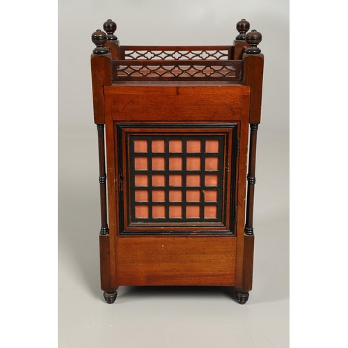 1160 - A MUELLER & KERN MAHOGANY BRACKET CLOCK, late 19th century, the 7 1/2