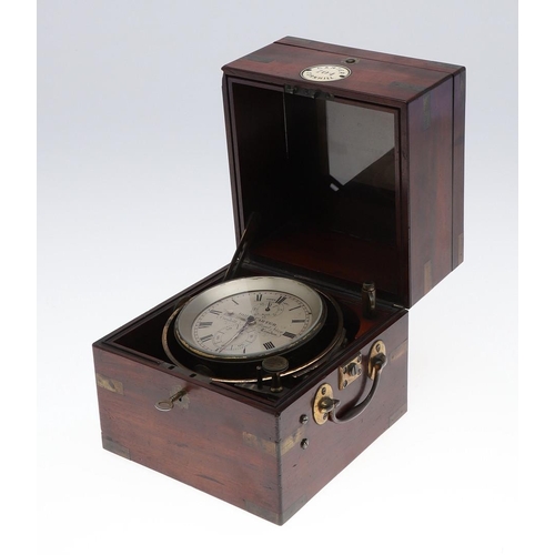 1161 - A 19TH CENTURY MARINE CHRONOMETER. the 3 1/2