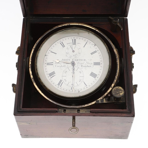 1161 - A 19TH CENTURY MARINE CHRONOMETER. the 3 1/2