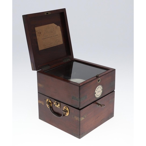 1161 - A 19TH CENTURY MARINE CHRONOMETER. the 3 1/2