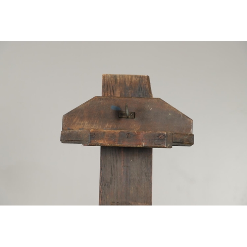 1231 - A 20TH CENTURY PINE ARTIST'S EASEL, FORMERLY OWNED BY FRED YATES. purchased from the artist by the o... 