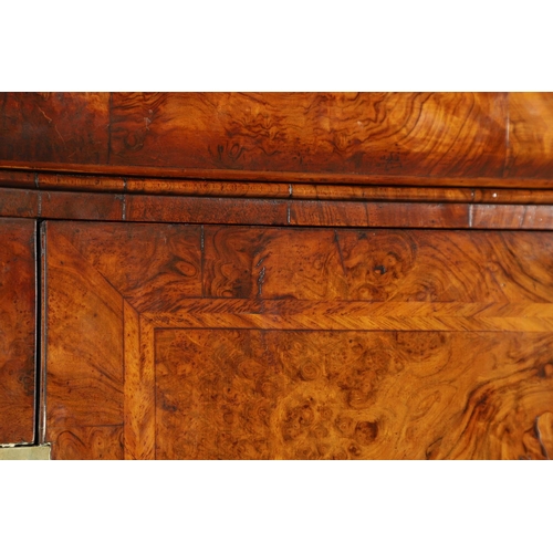 1251 - AN EARLY 18TH CENTURY WALNUT ESTATE CUPBOARD. the cushion cornice with unusual hinged lockable front... 