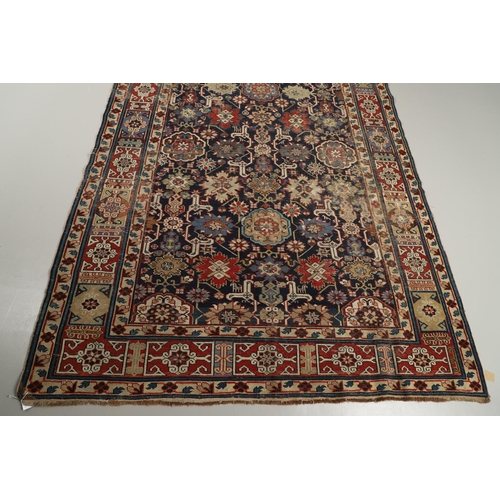 1326 - AN AFSHAN KUBA KHELLEH, NORTH EAST CAUCASUS, CIRCA 1900. the deep indigo field richly decorated with... 