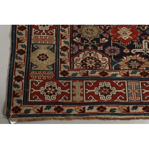 1326 - AN AFSHAN KUBA KHELLEH, NORTH EAST CAUCASUS, CIRCA 1900. the deep indigo field richly decorated with... 