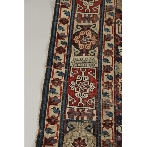 1326 - AN AFSHAN KUBA KHELLEH, NORTH EAST CAUCASUS, CIRCA 1900. the deep indigo field richly decorated with... 