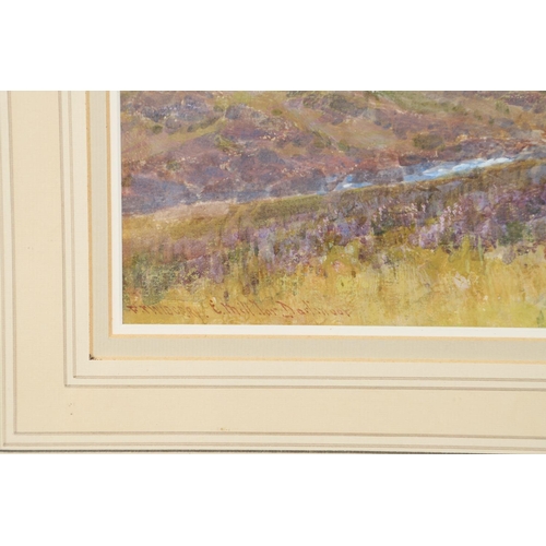 324 - FREDERICK JOHN WIDGERY (1861-1942). MOORLAND SCENE (DARTMOOR?) Signed, watercolour and bodycolour
26... 