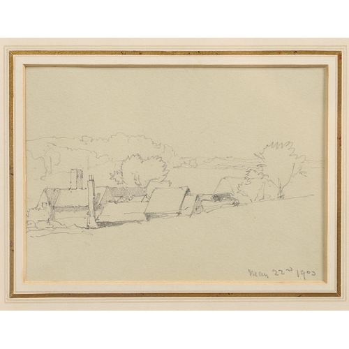 328 - BENJAMIN WILLIAMS LEADER, RA (1831-1923). STUDIES OF A WATER WHEEL AND A LOCK GATE; TREE STUDY (rect... 