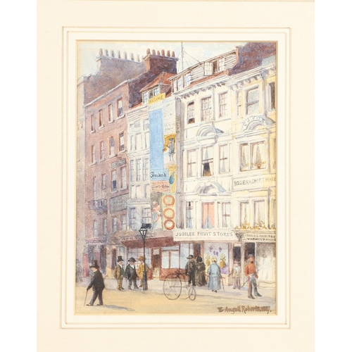 329 - EDWARD ANGELL ROBERTS (FL.C.1870-1890). NEW STREET, SPRING GARDENS (1885); OLD WOODEN HOUSES, STRAND... 