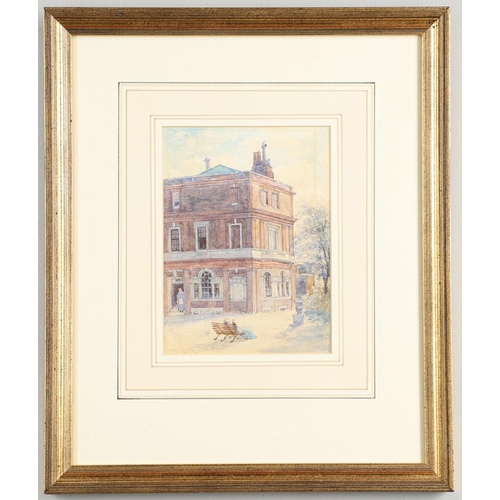 329 - EDWARD ANGELL ROBERTS (FL.C.1870-1890). NEW STREET, SPRING GARDENS (1885); OLD WOODEN HOUSES, STRAND... 