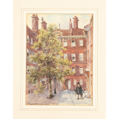 329 - EDWARD ANGELL ROBERTS (FL.C.1870-1890). NEW STREET, SPRING GARDENS (1885); OLD WOODEN HOUSES, STRAND... 