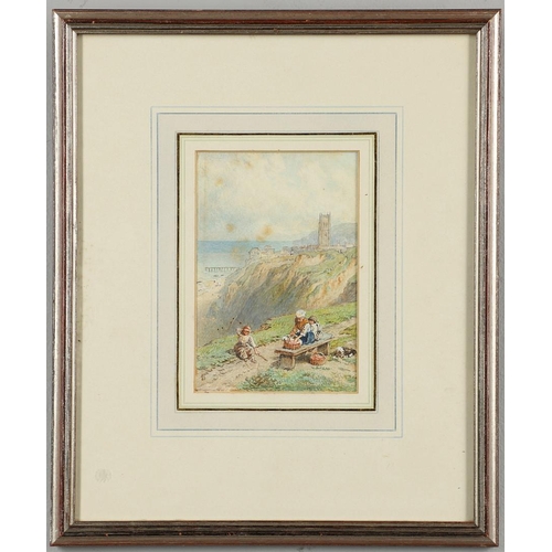 331 - MYLES BIRKET FOSTER, RWS (1825-1899). CROMER. Signed with monogram, watercolour heightened with touc... 