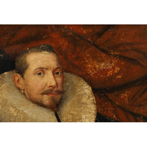 338 - FRANS POURBUS THE YOUNGER (1569-1622). Follower of. PORTRAIT OF A NOBLEMAN OF THE VON ELVERFELDT FAM... 