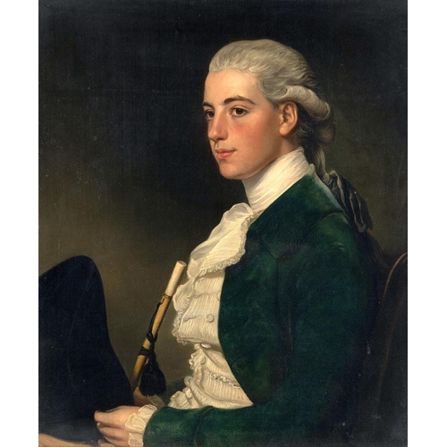 350 - GEORGE ROMNEY (1734-1802). Attributed to. PORTRAIT OF A YOUNG GENTLEMAN, GEORGE PURLING (1764/5-1840... 