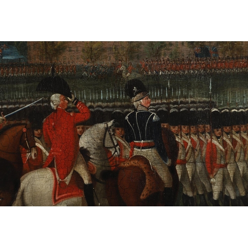 352 - EDWARD DAYES (1763-1894). After. HIS MAJESTY REVIEWING THE ARMED ASSOCIATIONS ON THE 4th OF JUNE 179... 