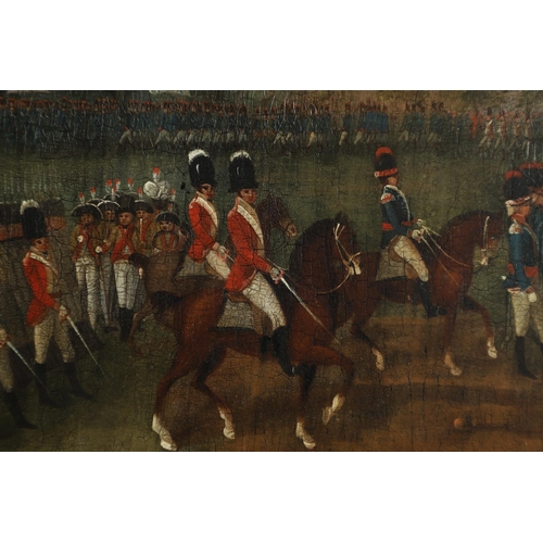 352 - EDWARD DAYES (1763-1894). After. HIS MAJESTY REVIEWING THE ARMED ASSOCIATIONS ON THE 4th OF JUNE 179... 