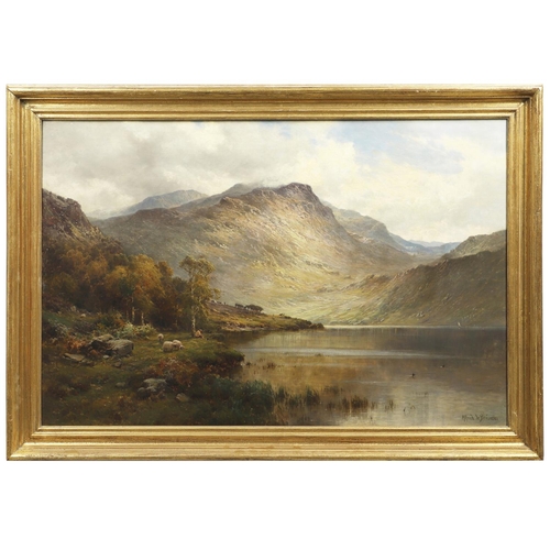 377 - ALFRED DE BREANSKI (1852-1928). THE BANKS OF LOCH LOMOND. Signed, also signed and inscribed with tit... 