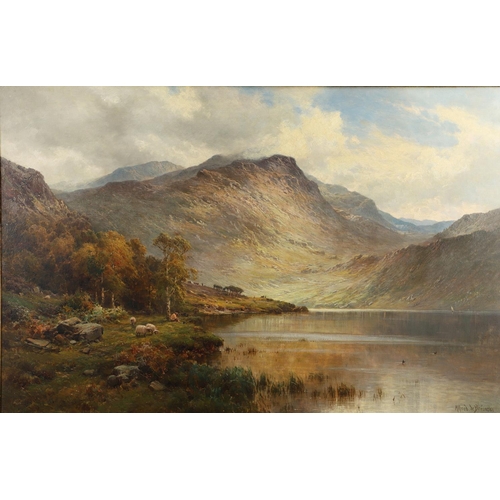 377 - ALFRED DE BREANSKI (1852-1928). THE BANKS OF LOCH LOMOND. Signed, also signed and inscribed with tit... 