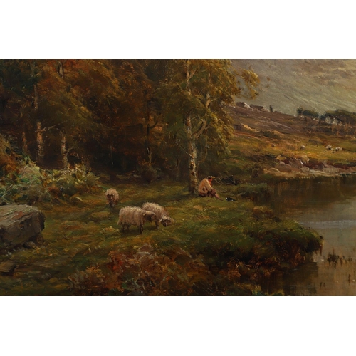 377 - ALFRED DE BREANSKI (1852-1928). THE BANKS OF LOCH LOMOND. Signed, also signed and inscribed with tit... 