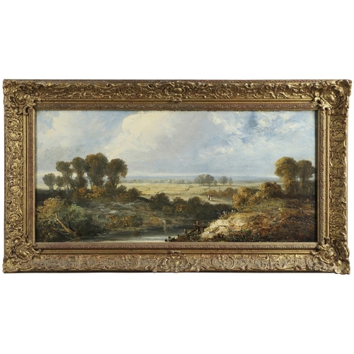 384 - GEORGES MICHEL (1763-1843). SKETCH FROM NATURE, NEAR BRUGES IN BELGIUM. Signed and dated `June 28th ... 