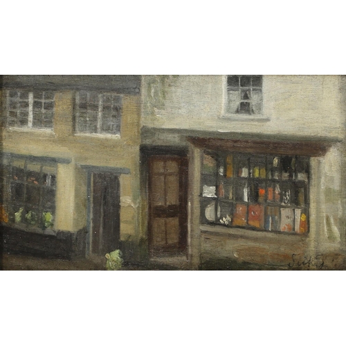 404 - WALTER RICHARD SICKERT, RA (1860-1942). Follower of. SHOP WINDOWS. Bears a signature, oil on board
1... 