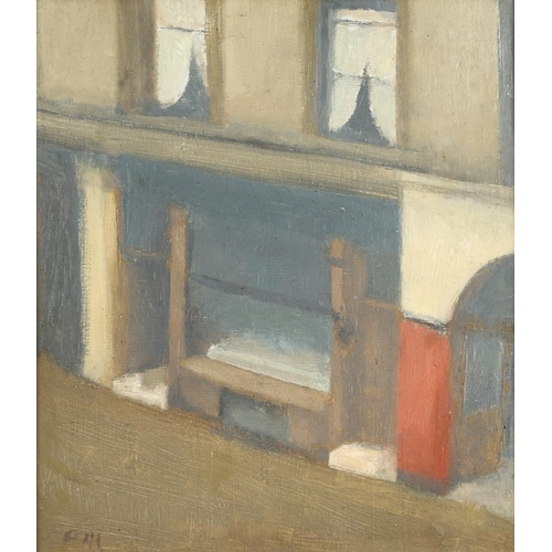 407 - PAUL FORDYCE MAITLAND (1863-1909). SHOP WINDOW ON HOLLYWOOD ROOD. Signed with initials, also signed ... 