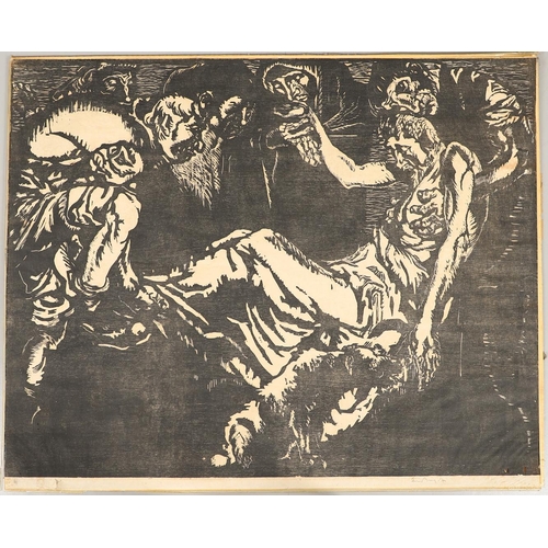 409 - SIR FRANK WILLIAM BRANGWYN, RA, RWS (1867-1956). THE DESCENT FROM THE CROSS (V5354). (d) Woodcut, si... 