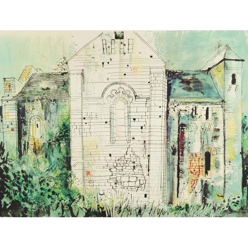 415 - JOHN PIPER (1903-1992). ST ARMAND-DE-COLY, DORDOGNE (Levinson 197). Screenprint, printed by Kelpra S... 