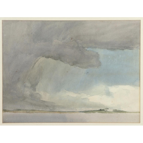 422 - ARCHIBALD KNOX (1864-1933). BILLOWING SKIES, ISLE OF MAN. Watercolour
41 x 55cm.

Provenance: Sir Jo... 