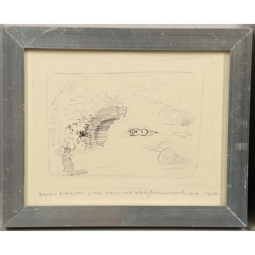 430 - EDWARD ARDIZZONE, CBE, RA (1900-1979). ARTIST AND MODEL (1962). (d) Signed with in initials, black c... 