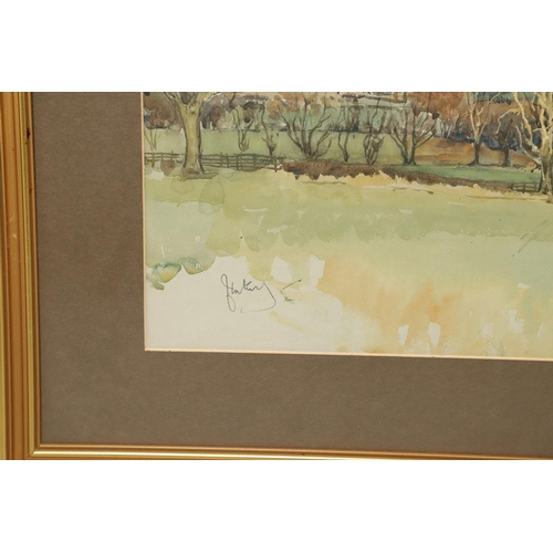 435 - JOHN KING (1929-2014). NEW FOREST HUNT. (d) Signed, watercolour
36 x 53cm.;
with another view of hun... 