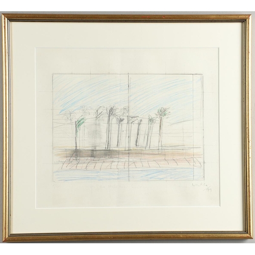 443 - KARL WESCHKE (1925-2005). ON THE NILE NEAR LUXOR. (d) Signed and dated 99, numbered 5/50, inscribed ... 