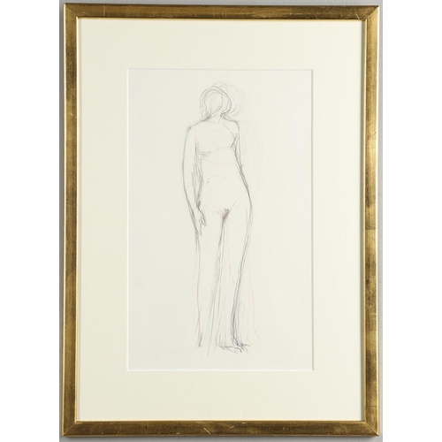 447 - KARL WESCHKE (1925-2005). PSYCHE AND EROS SERIES: SISTER OF PSYCHE. (d) Pencil and red chalk
36 x 22... 